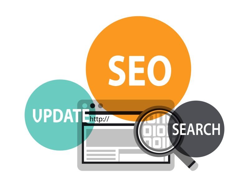 Illustration of searching website